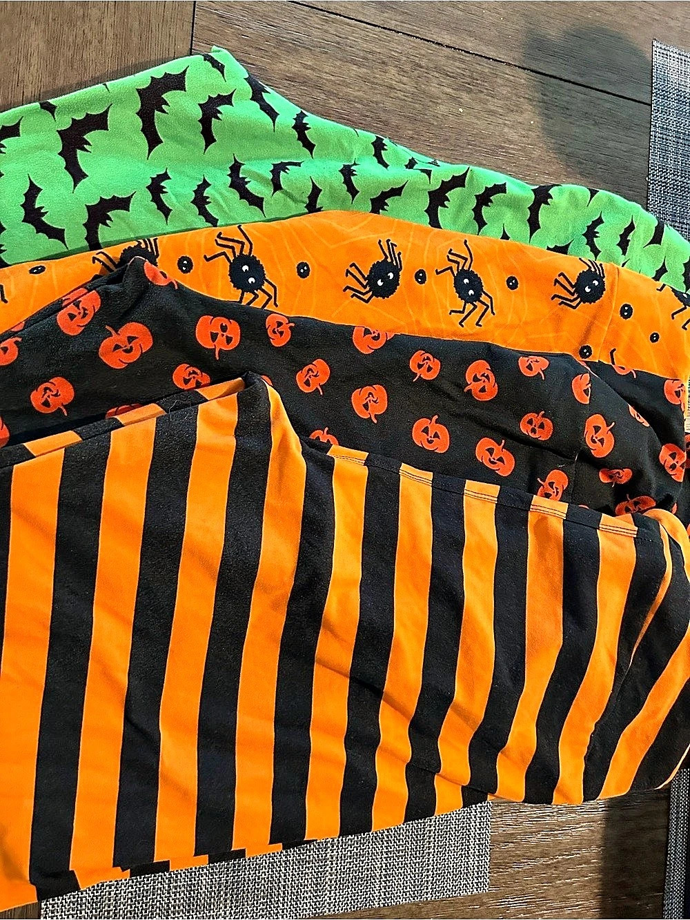 LuLaRoe Halloween Print Leggings Lot Orange & Black